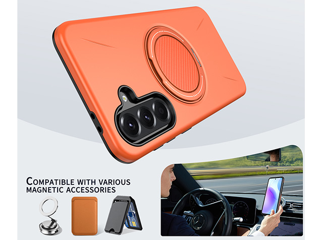 Impact Case with Ring for Samsung Galaxy A37 - Orange