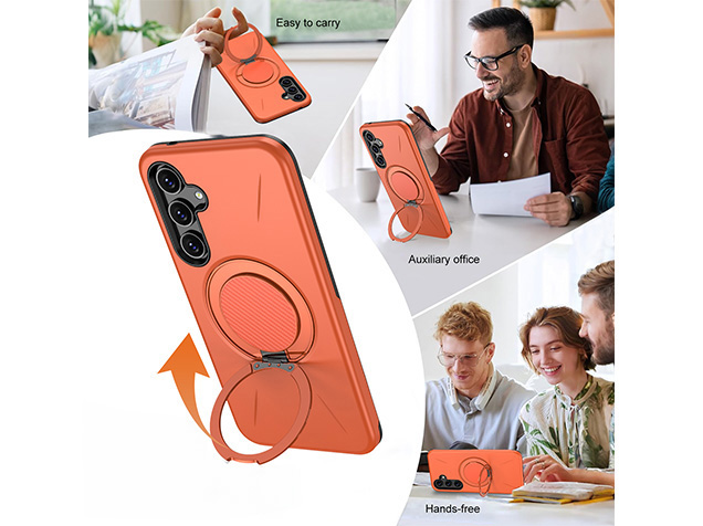 Impact Case with Ring for Samsung Galaxy A37 - Orange