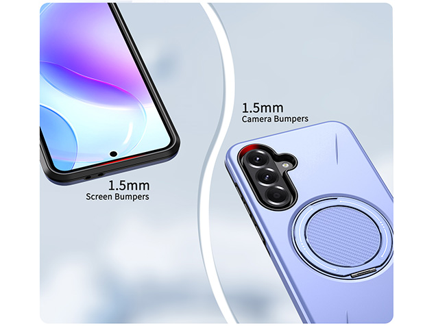 Impact Case with Ring for Samsung Galaxy A37 - Purple