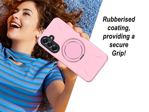 Impact Case with Ring for Samsung Galaxy A36 - Pink