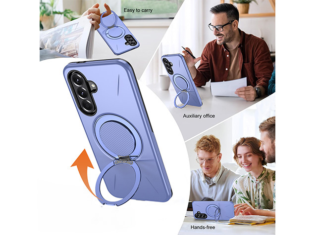 Impact Case with Ring for Samsung Galaxy A36 - Purple