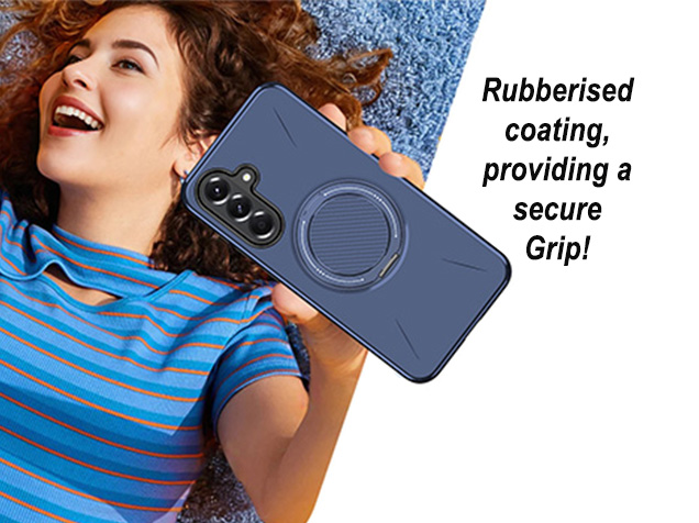 Impact Case with Ring for Samsung Galaxy A57 - Blue