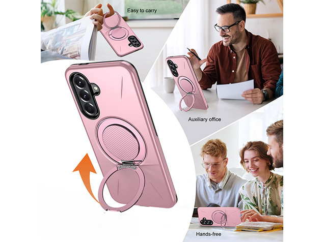Impact Case with Ring for Samsung Galaxy A57 - Pink