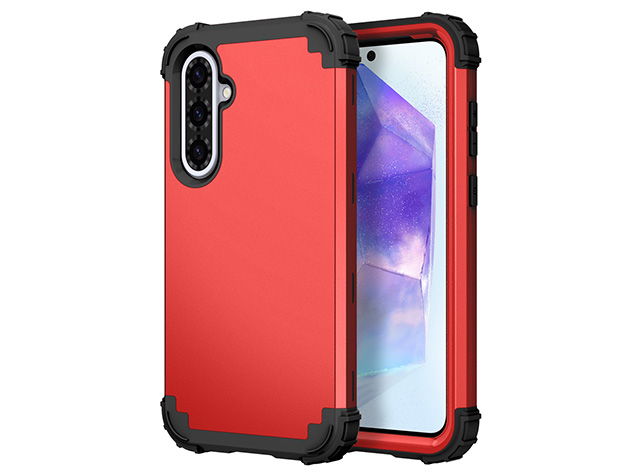 Defender Case for the Samsung Galaxy A57 - Red Impact Case