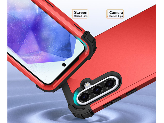 Defender Case for the Samsung Galaxy A57 - Red
