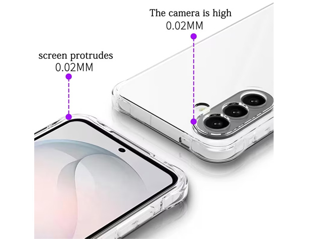 Gel Case with Bumper Edges for Samsung Galaxy A57 - Clear