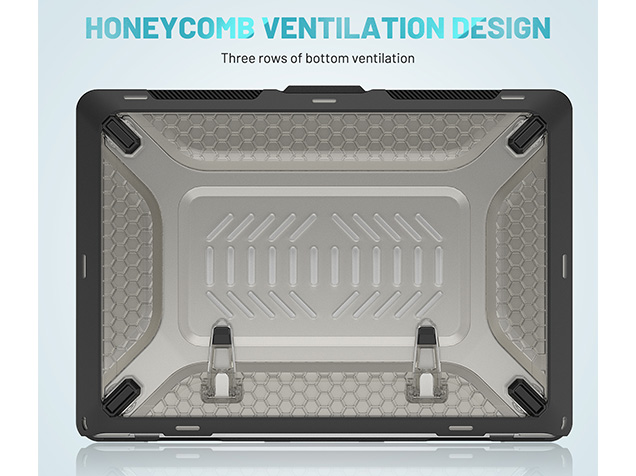Heavy Duty Honeycomb Protective Cover for MacBook Air 13 inch - Black
