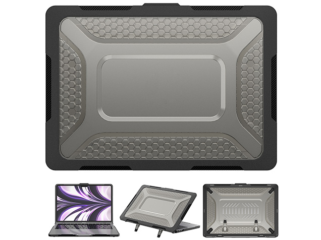 Heavy Duty Honeycomb Protective Cover for MacBook Air 13 inch - Black