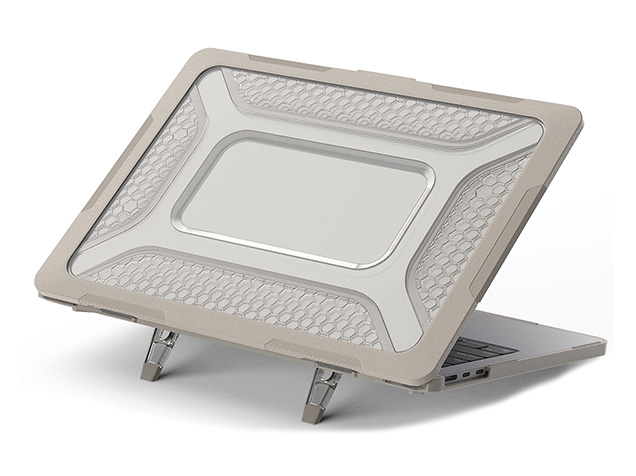 Heavy Duty Honeycomb Protective Cover for MacBook Air 13 inch - Stone Hard Case
