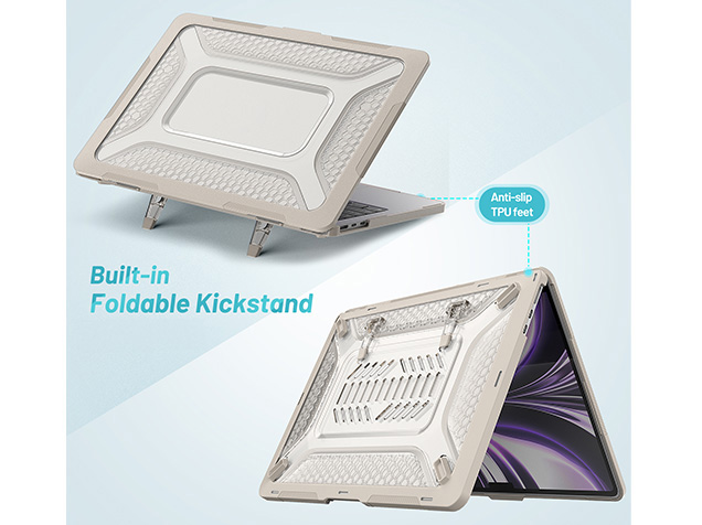 Heavy Duty Honeycomb Protective Cover for MacBook Air 13 inch - Stone