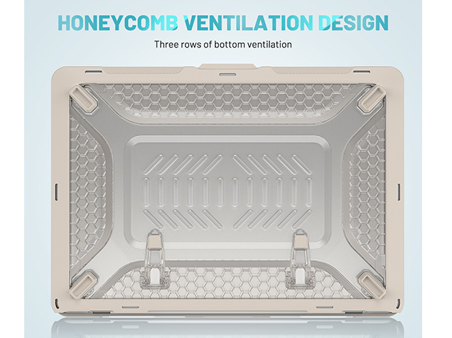 Heavy Duty Honeycomb Protective Cover for MacBook Air 13 inch - Stone