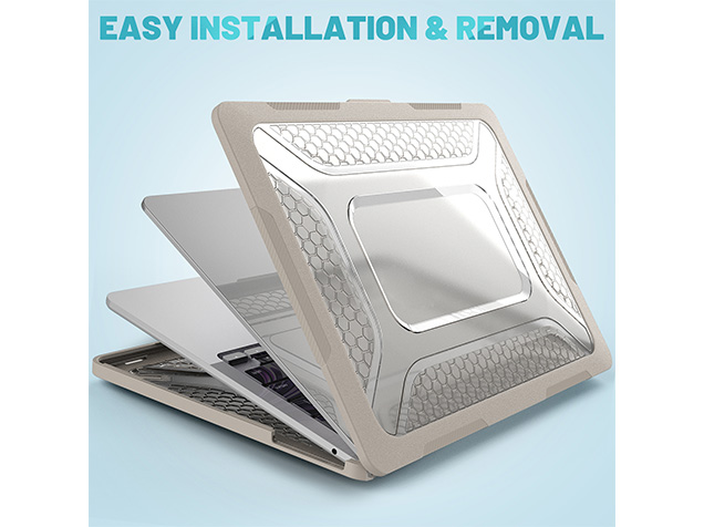 Heavy Duty Honeycomb Protective Cover for MacBook Air 13 inch - Stone