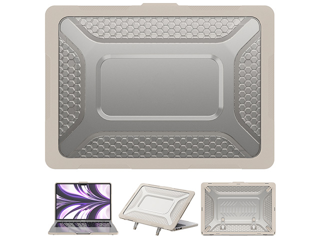 Heavy Duty Honeycomb Protective Cover for MacBook Air 13 inch - Stone