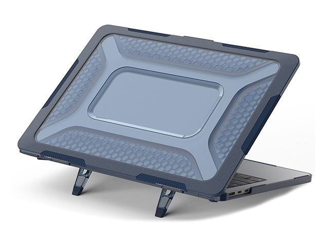 Heavy Duty Honeycomb Protective Cover for MacBook Air 13 inch - Dark Blue Hard Case