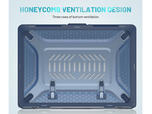 Heavy Duty Honeycomb Protective Cover for MacBook Air 13 inch - Dark Blue