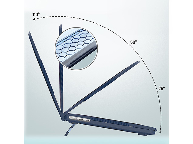 Heavy Duty Honeycomb Protective Cover for MacBook Air 13 inch - Dark Blue