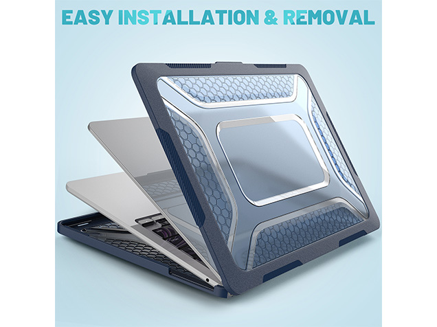 Heavy Duty Honeycomb Protective Cover for MacBook Air 13 inch - Dark Blue