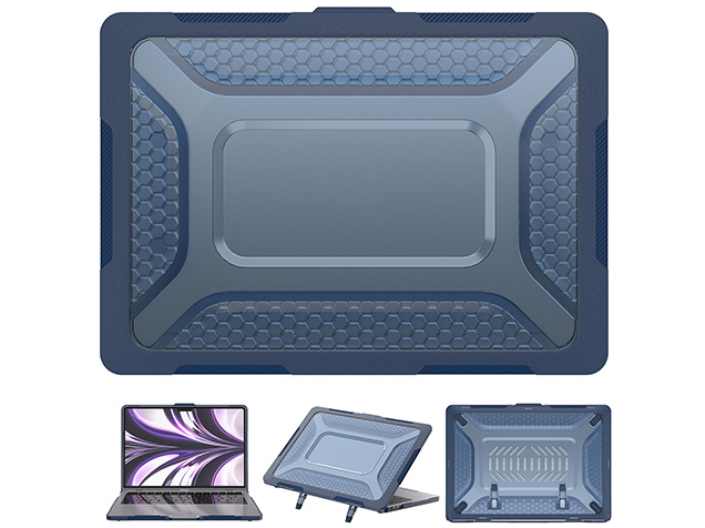 Heavy Duty Honeycomb Protective Cover for MacBook Air 13 inch - Dark Blue