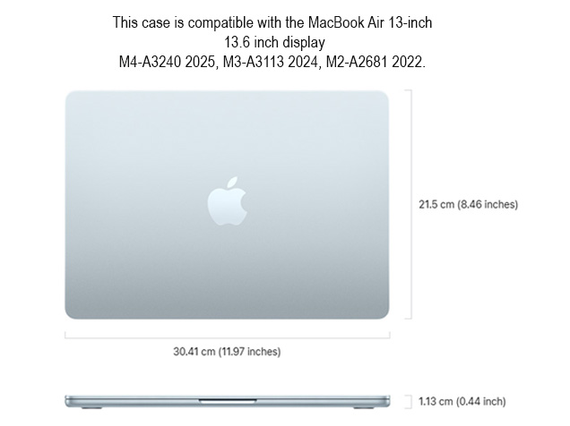 Heavy Duty Honeycomb Protective Cover for MacBook Air 13 inch - Black