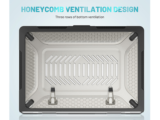 Heavy Duty Honeycomb Protective Cover for MacBook Air 15 inch - Black