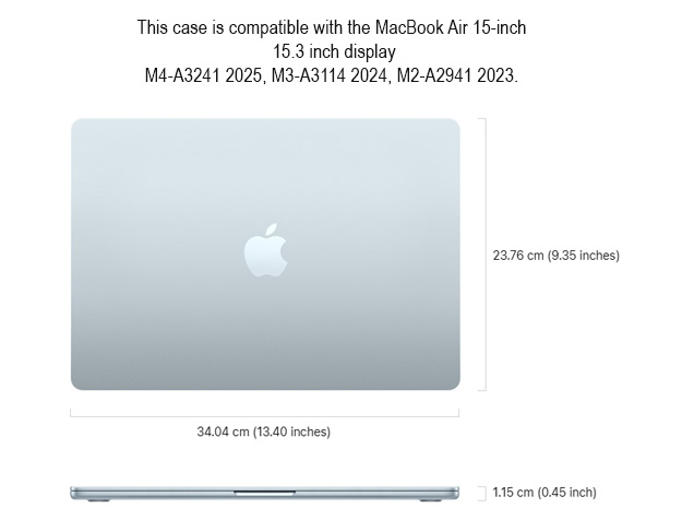 Heavy Duty Honeycomb Protective Cover for MacBook Air 15 inch - Dark Blue
