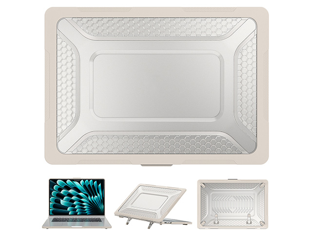 Heavy Duty Honeycomb Protective Cover for MacBook Air 15 inch - Stone