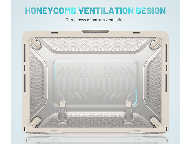Heavy Duty Honeycomb Protective Cover for MacBook Pro 14 inch - Stone
