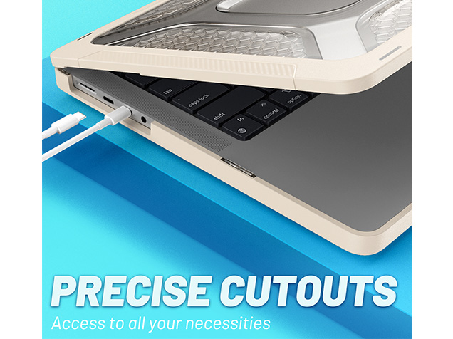Heavy Duty Honeycomb Protective Cover for MacBook Pro 14 inch - Stone