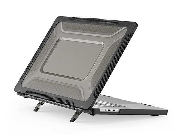 Heavy Duty Honeycomb Protective Cover for MacBook Pro 16 inch - Black Hard Case