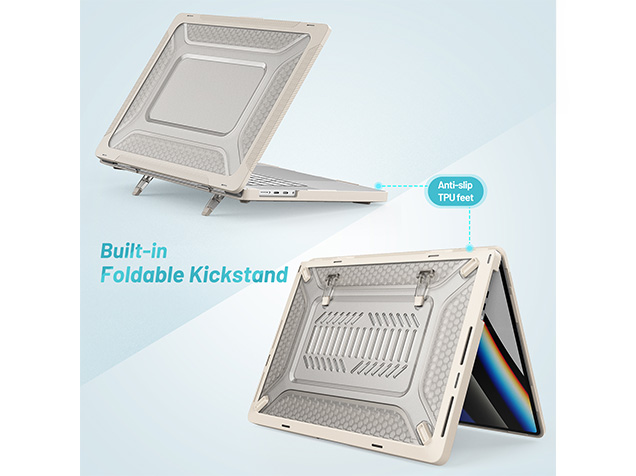 Heavy Duty Honeycomb Protective Cover for MacBook Pro 16 inch - Stone