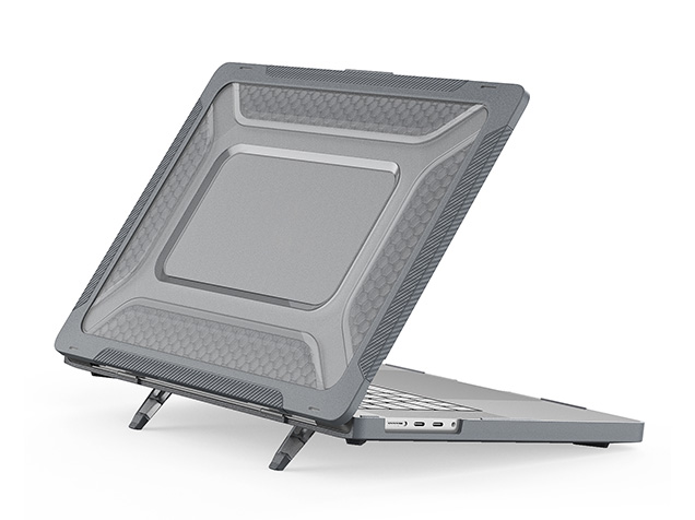 Heavy Duty Honeycomb Protective Cover for MacBook Pro 16 inch - Grey Hard Case
