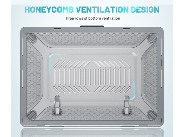 Heavy Duty Honeycomb Protective Cover for MacBook Pro 16 inch - Grey