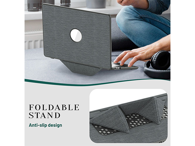 Woven Fabric Laptop Shell for MacBook Air 15 inch - Grey