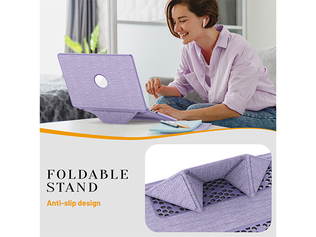 Woven Fabric Laptop Shell for MacBook Air 15 inch - Purple