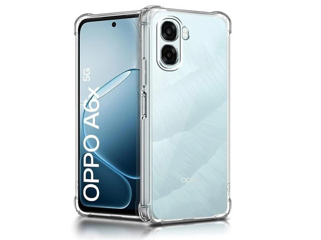 Gel Case with Bumper Edges for OPPO A6X - Clear Soft Cover
