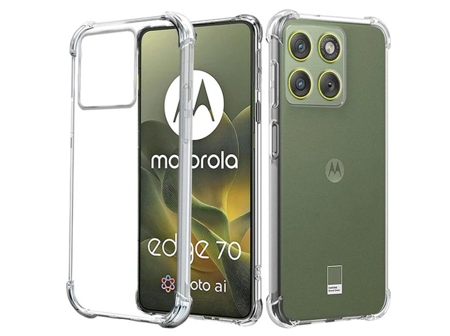 Gel Case with Bumper Edges for Motorola Edge 70 - Clear