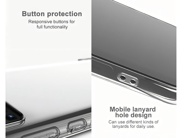 Gel Case with Bumper Edges for Motorola G06 - Clear