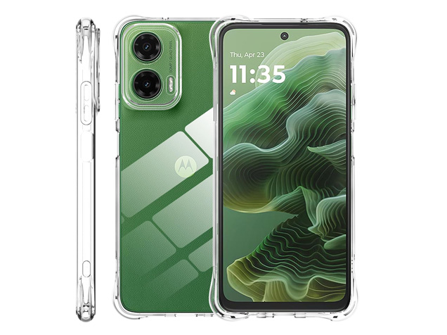 Gel Case with Bumper Edges for Motorola G35 - Clear