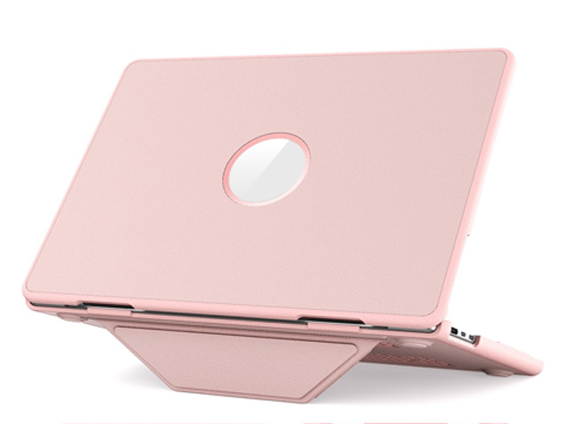 Synthetic Leather Laptop Shell for MacBook Air 13 inch - Pink