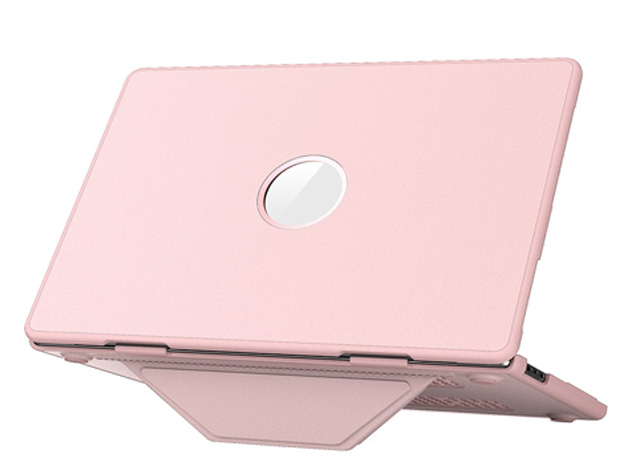 Synthetic Leather Laptop Shell for MacBook Air 15 inch - Pink