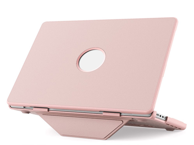 Synthetic Leather Laptop Shell for MacBook Pro 14 inch - Pink
