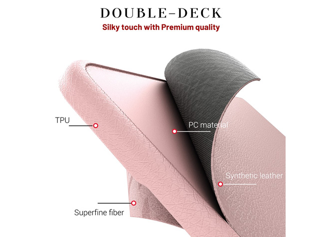 Synthetic Leather Laptop Shell for MacBook Pro 14 inch - Pink