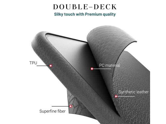 Synthetic Leather Laptop Shell for MacBook Pro 16 inch - Grey