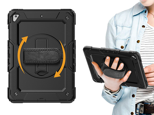 Rugged Impact Case for Apple iPad 6th/5th Gen - Classic Black