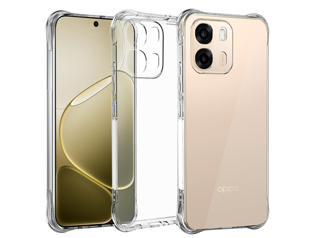 Gel Case with Bumper Edges for OPPO A6  - Clear