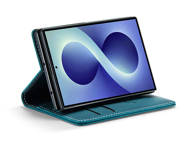 CaseMe Synthetic Leather Wallet Case with Stand for Galaxy Z Fold8 - Teal