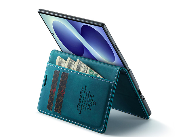 CaseMe Synthetic Leather Wallet Case with Stand for Galaxy Z Fold8 - Teal