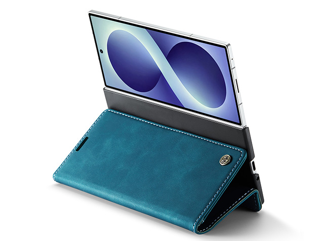 CaseMe Synthetic Leather Wallet Case with Stand for Galaxy Z Fold8 Ultra - Teal