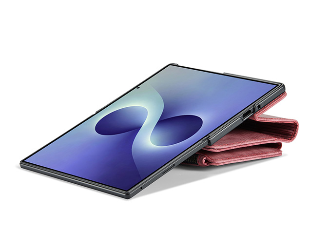 CaseMe Synthetic Leather Wallet Case with Zipper Pocket for Galaxy Z Fold8 - Blush