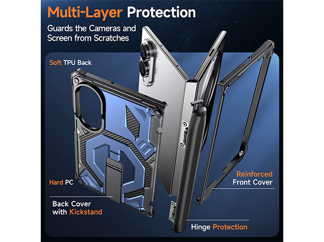 Impact Case with Stand for the Samsung Galaxy Z Fold8 - Blue